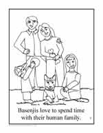Coloring page 4: What is a basenji?