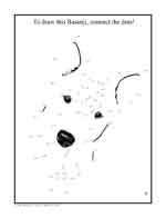 Coloring page 6: The basenji's voice