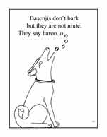 Coloring page 12: Grooming your basenji