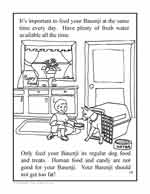 Coloring page 15: Basenjis at home