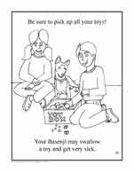 Coloring page 17: Basenji sports
