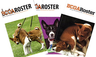 Recent BCOA Roster covers