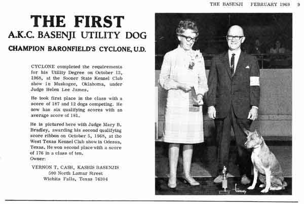 Basenji advertisement 1967