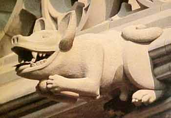 Basenji as Gargoyle 