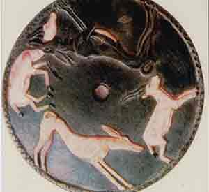 Basenji on Hemaka Game Stone
