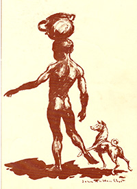 Basenji Lithograph